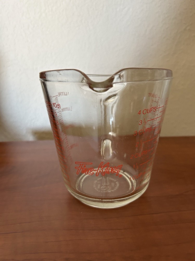 Fire King 4 cup measuring cup. D Handle.