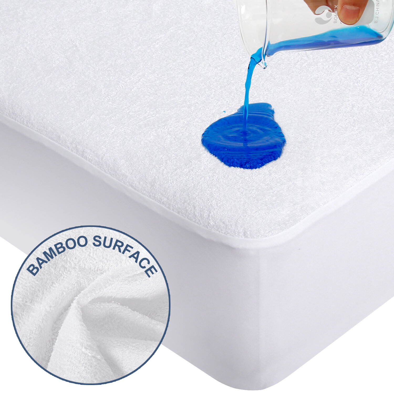 Bamboo Terry Waterproof Mattress Protector Soft Mattress Cover Pad All Sizes