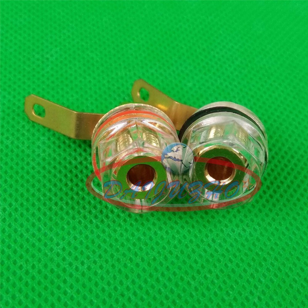 2pcs Speaker Terminal AMP Banana Jack Binding Post New