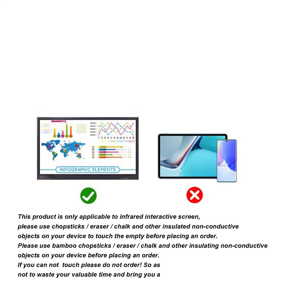 Touchscreen Pen For Laptop Double Tips Tablets Touchscreen Pen High Safety