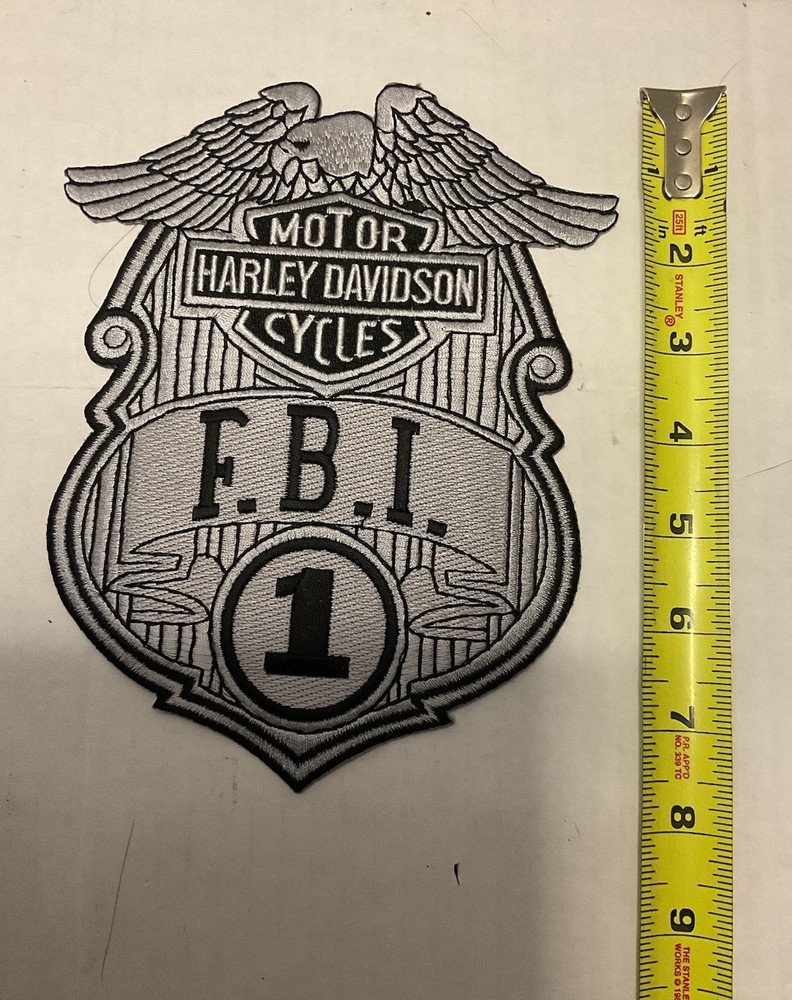 Rare Harley Davidson FBI Patch