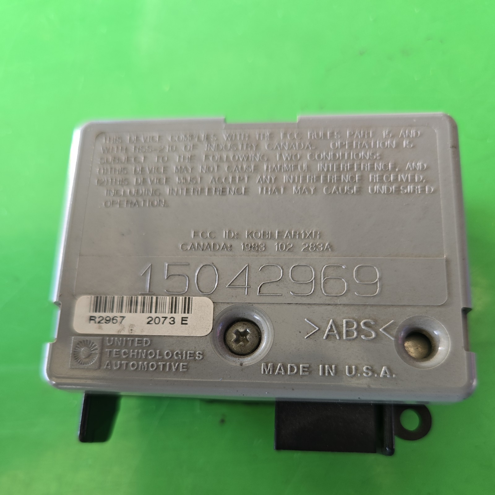 gm Silverado S10 Impala Anti-Theft Keyless Entry Module 15042969