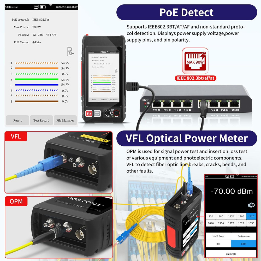 All Features Multifunction Network Caber Tester,Utp Continuity,Cable Tracer,4" I