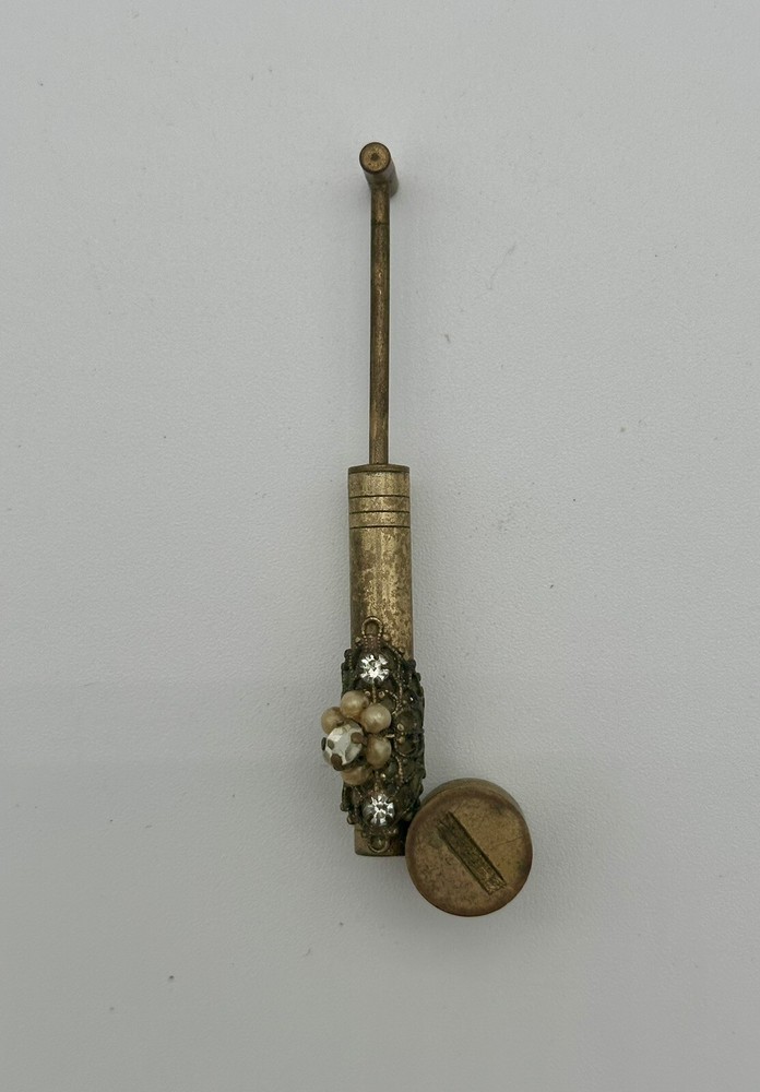 Vintage MCM Brass Perfume Atomizer Bug Sprayer Shape Very Nice RARE