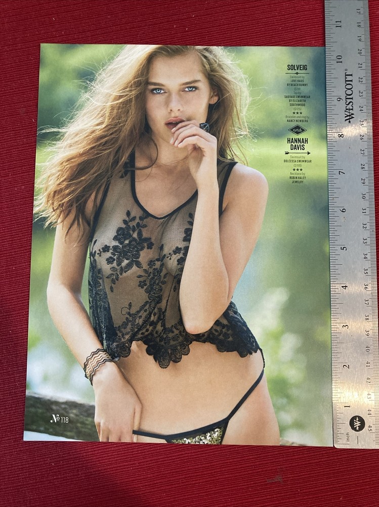 Supermodel Solveig Sexy Bikini 2015 Print Pinup