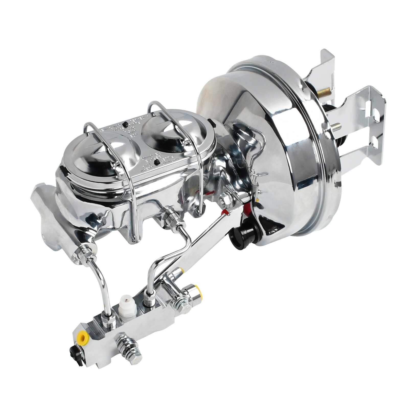 8" Chrome Power Brake Booster Conversion Kit Disc Drum For 1958-64 Chevy Impala