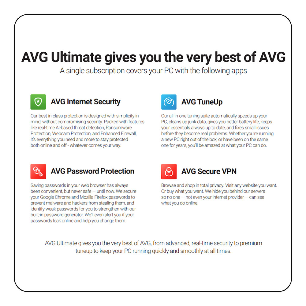 AVG Ultimate 2025 - 1 PC - 1 Year [Download]