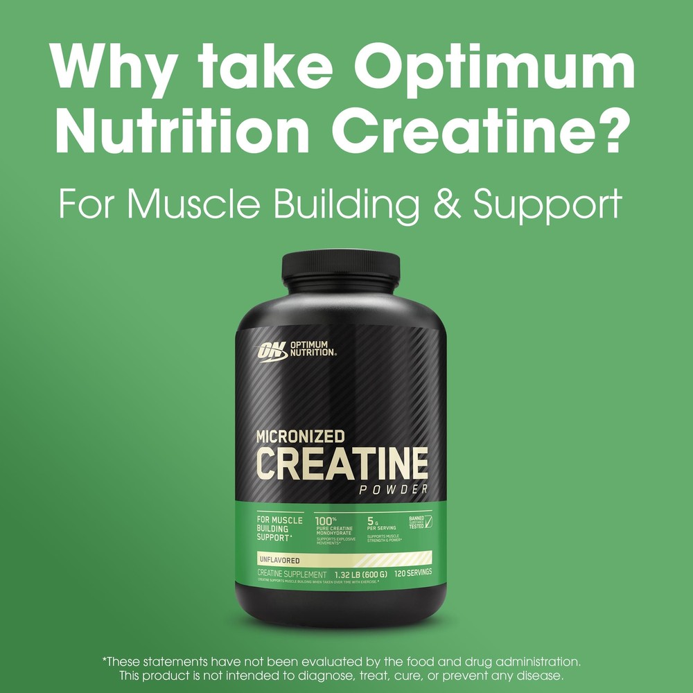 Micronized Creatine Powder Unflavored 1.32 lb 600 g