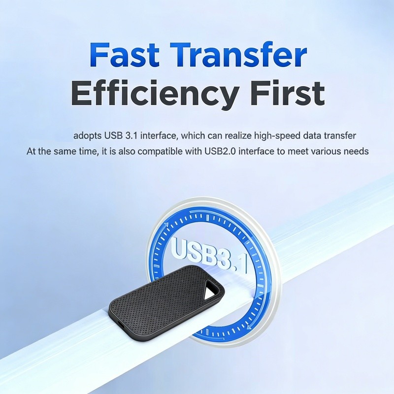 SSD 20TB Portable Hard Drive High-speed Solid State USB3.1 Typec Mass Storage US