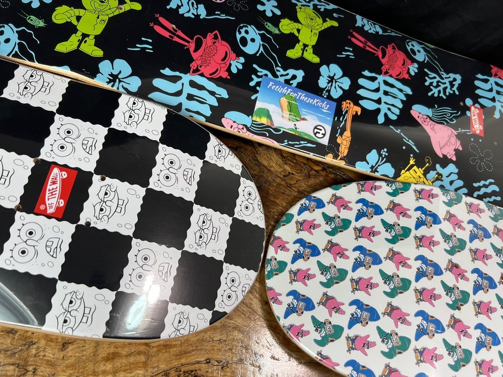Vans x SpongeBob SquarePants Skate Deck Set Complete (3)