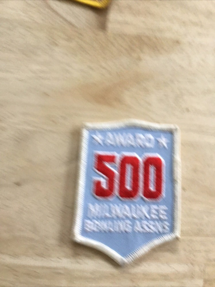 Vtg Award 500 Milwaukee Bowling Association Patch