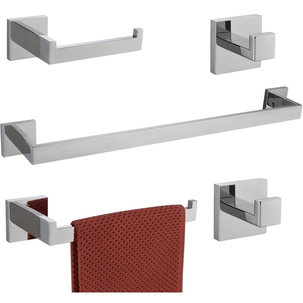 TASTOS 5-Piece Bathroom Hardware Set Wall Mounted Bathroom Accessory Set