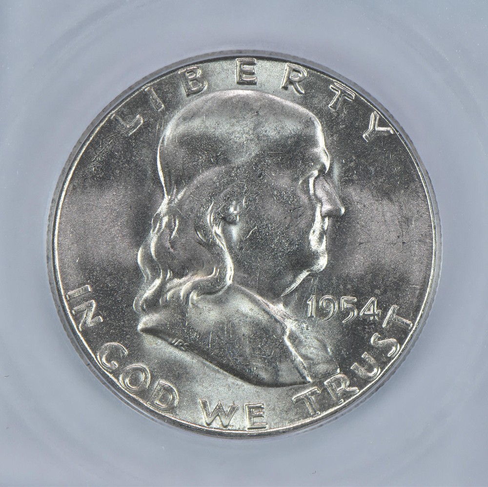 1954-S Franklin Half Dollar MS65 ICG