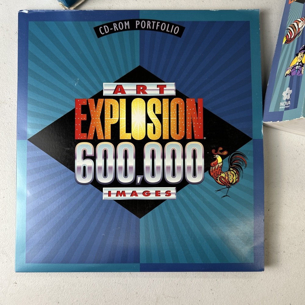 Nova Development Art Explosion 600000 Windows CDs & Manual