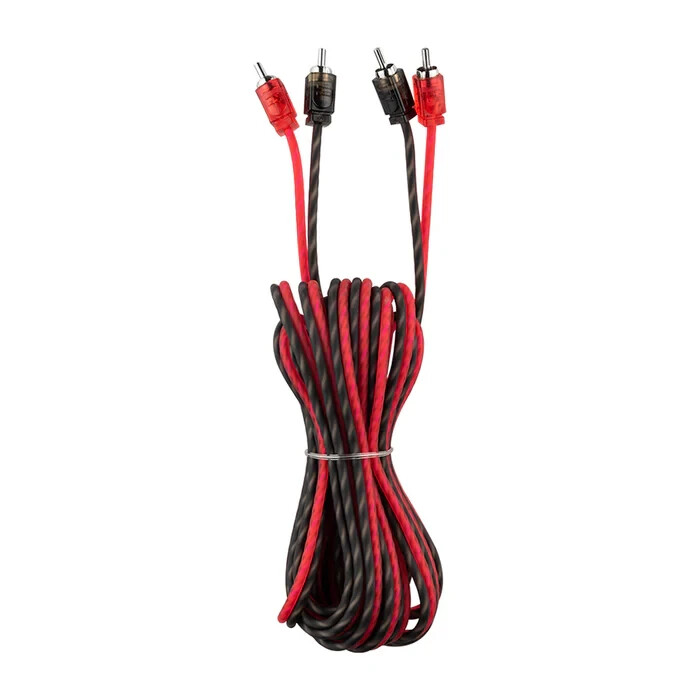 DS18 16 FT 2 Channel Shielded Twisted Ultra Flex Interconnect Audio RCA Cable