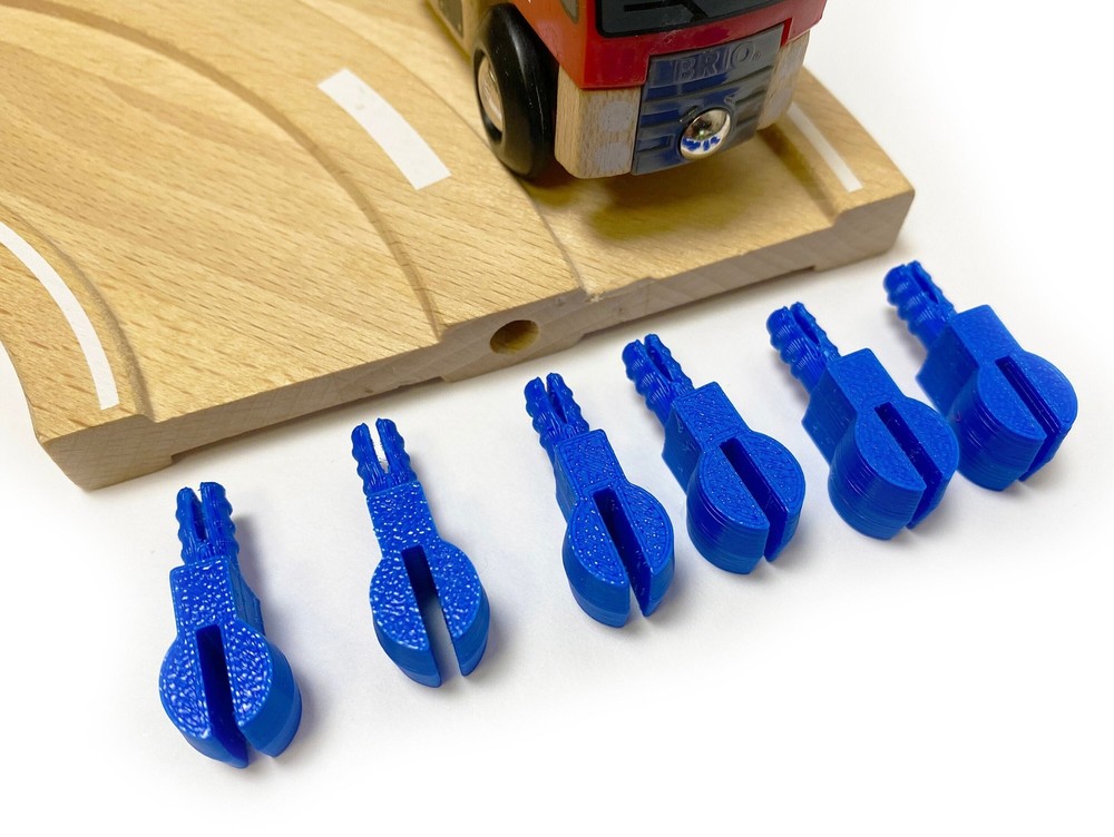 Trainlab pegbone wooden railway peg replacement brio thomas tracks (6pcs)