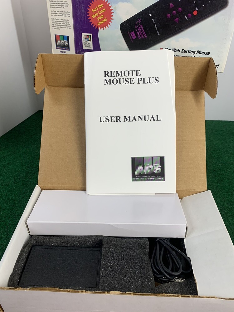 ADS Technologies Wireless Remote Mouse For Windows- Missing Software- New