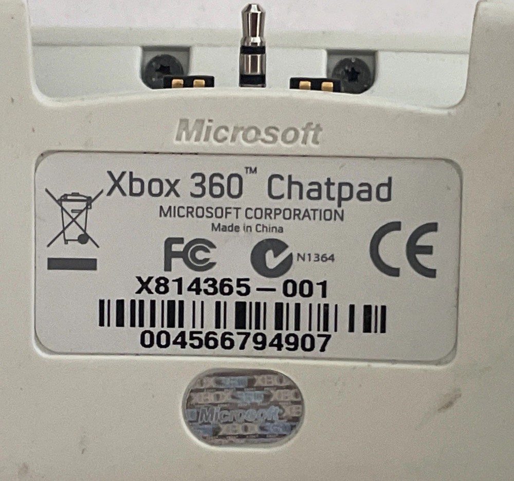 Microsoft Xbox 360 Chatpad X814365-001 Controller Keyboard
