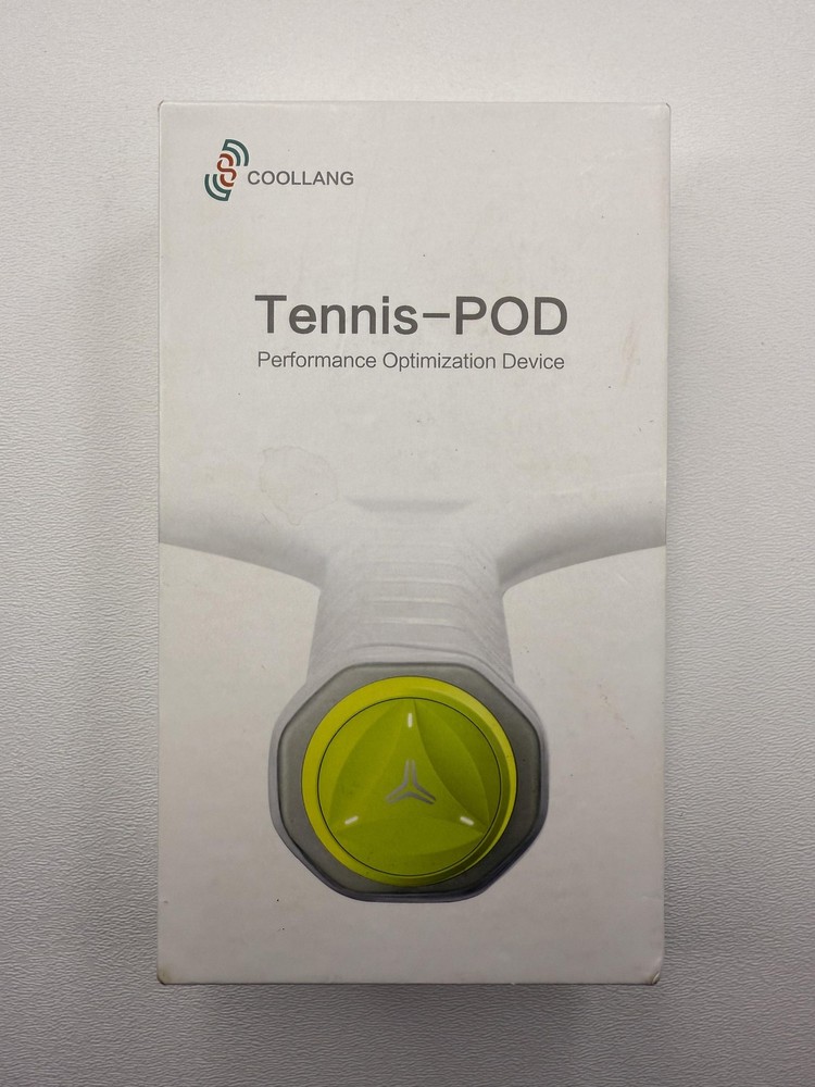 Coollang Tennis POD Performance Optimization Device Racquet Sensor Yellow Box