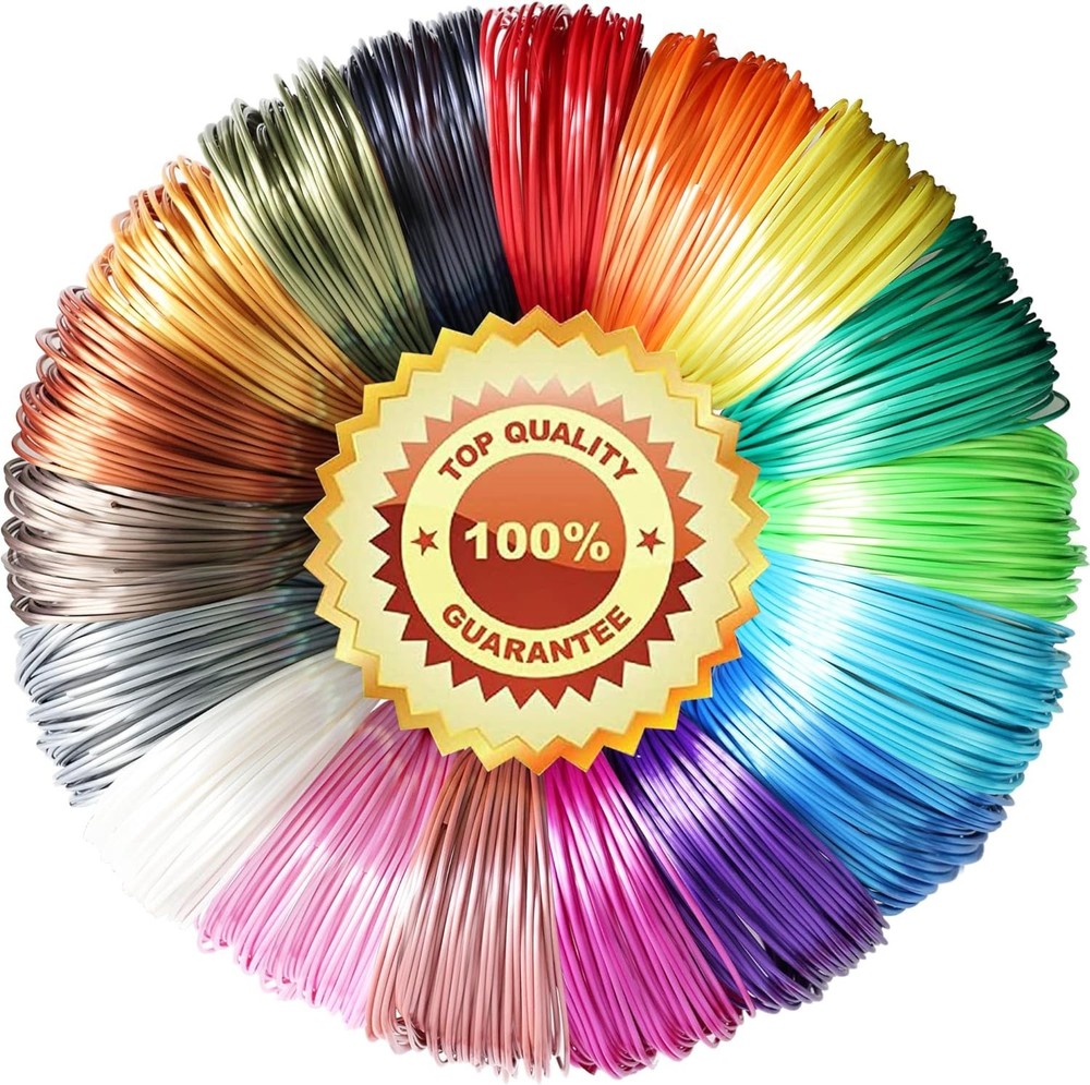 18 Popular Shiny Silk Colors PLA 3D Printer Filament Refill Sample Pack，3D Pe...