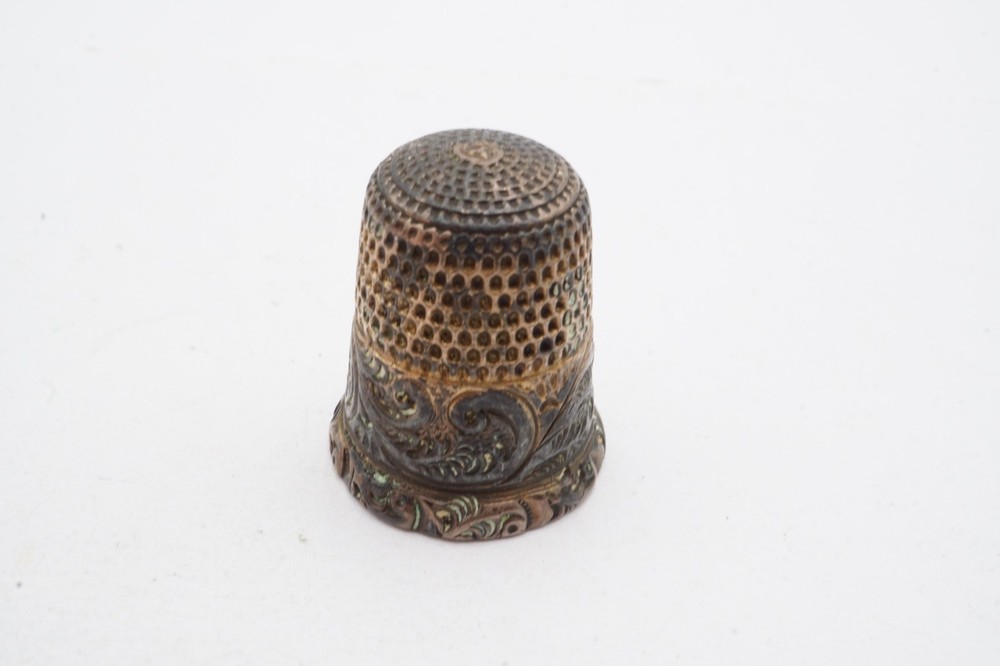 Vintage Sterling Silver Thimble Size 10