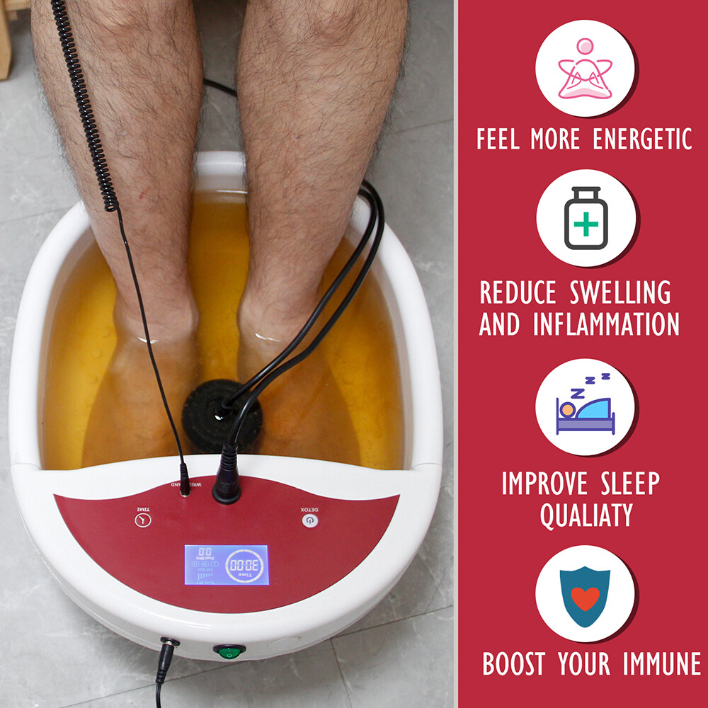 Ionic Foot Spa Bath Detox Cleanse Machine with Basin Tub ,2023 Upgrade Vesion