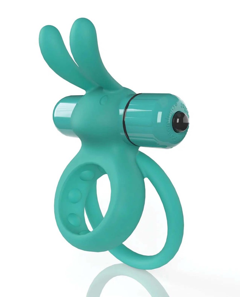 Silicone Reusable Double Vibrating Penis Ring Waterproof Cock Enhancer Vibrator