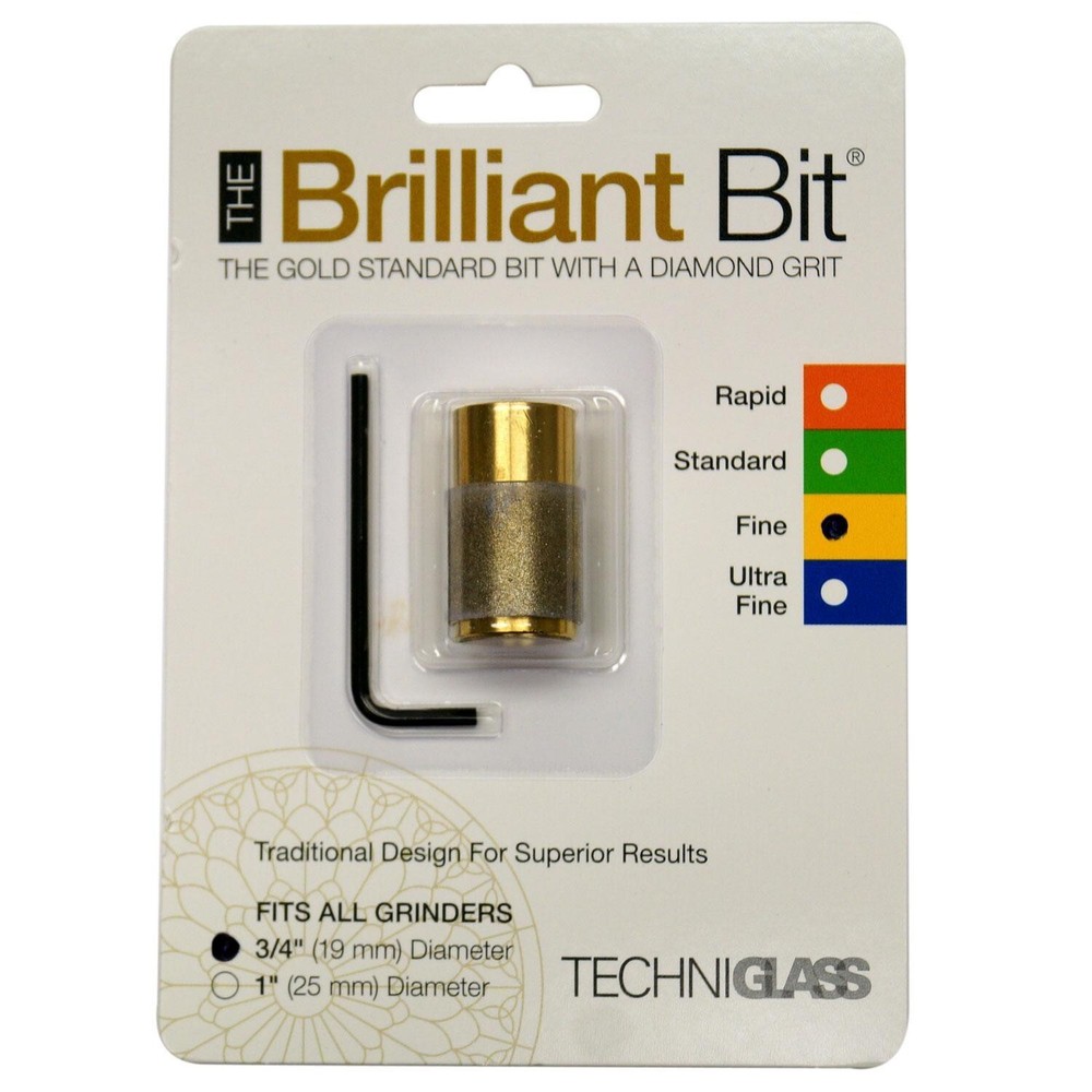 3/4" FINE Techniglass Diamond Brilliant Grinder Bit