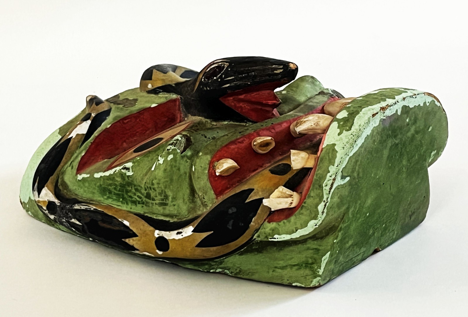 VTG VICTORIANO SALGADO URUAPAN MICHOACAN FECUNDIDAD DIABLO SNAKE WOOD MAQUE MASK