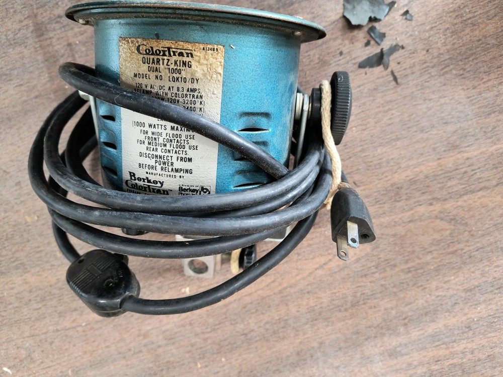 2 Colortran Lights & Attachments Untested