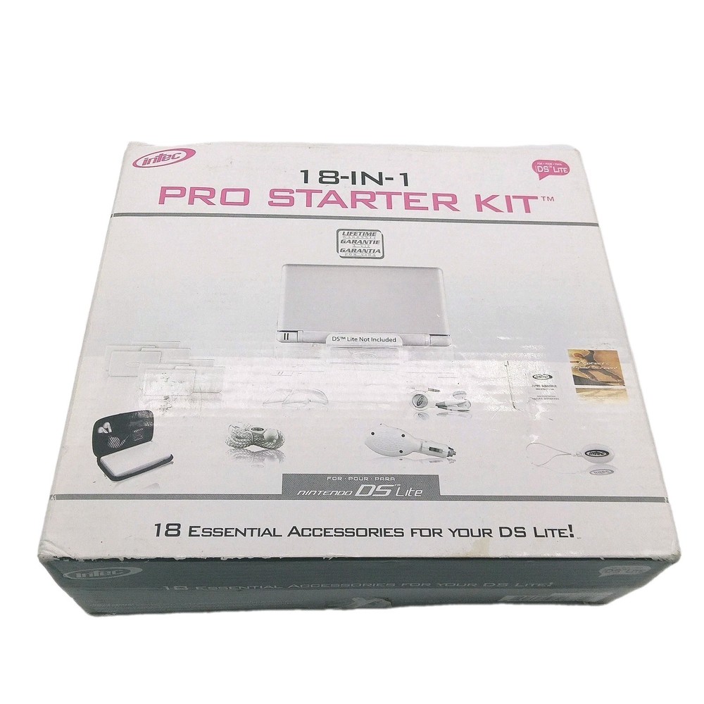 Intec Nintendo DS Lite 18 In 1 Starter Kit Missing Items READ