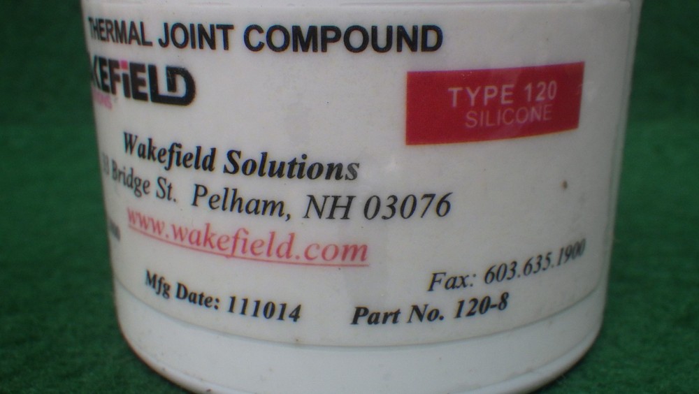 Wakefield Thermal Joint Compound Type 120 Silicone 8oz Sealed