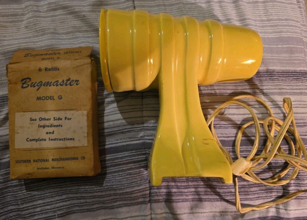 Vtg Bugmaster Model G Small Bug Zapper UNTESTED Pottery Made in Holllister MO
