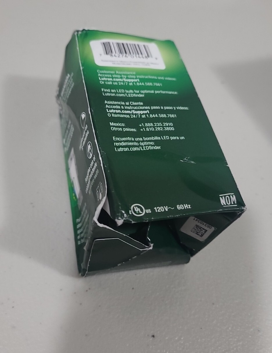 Lutron Diva DVCL-153PR-WH 120V Single Location or 3Way CFL/Digital LED Dimmer W