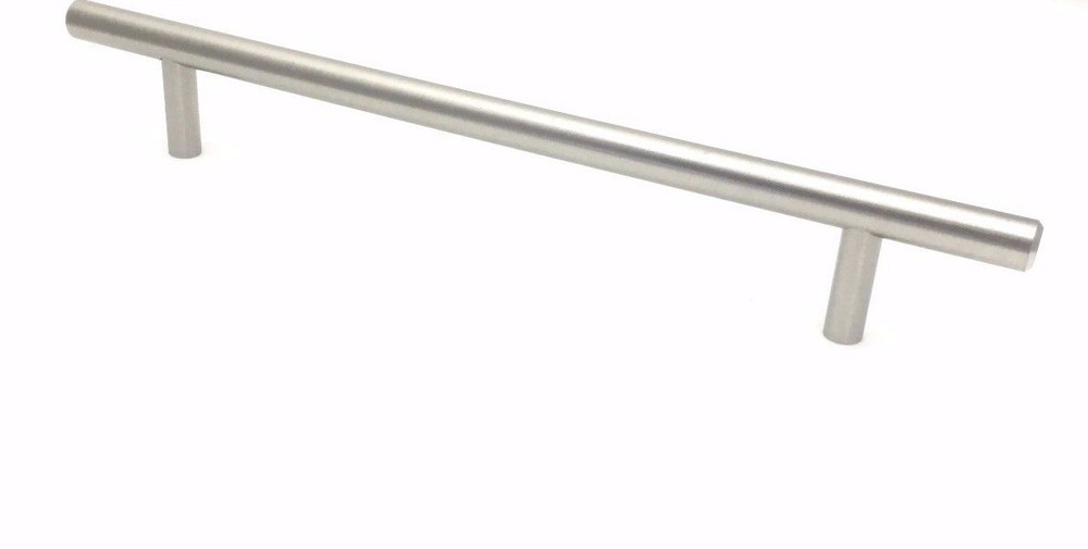 Qty 25 SOLID Brushed Nickel Kitchen Cabinet Handle Pull Knob Hardware T Bar 8.75