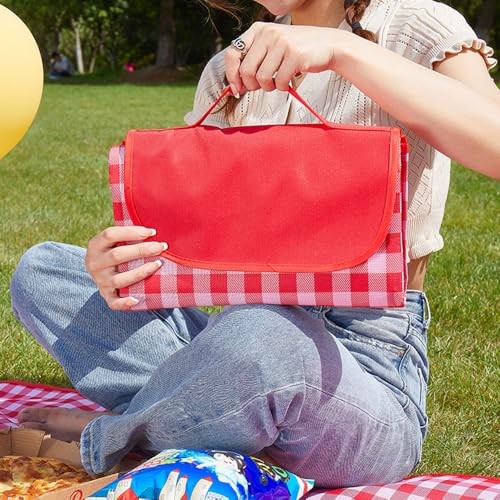 LRUUIDDE Extra Large Picnic Blanket Beach Blankets, Outdoor Foldable