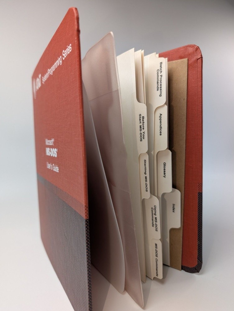 AT&T Microsoft MS-DOS User’s Guide Binder Vintage System Programming (Empty)