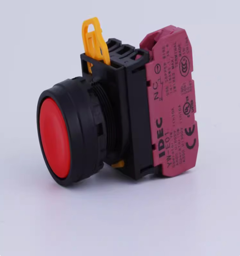 1PC New IDEC Push button switch YW1B-M1E02W 2NC white #LL