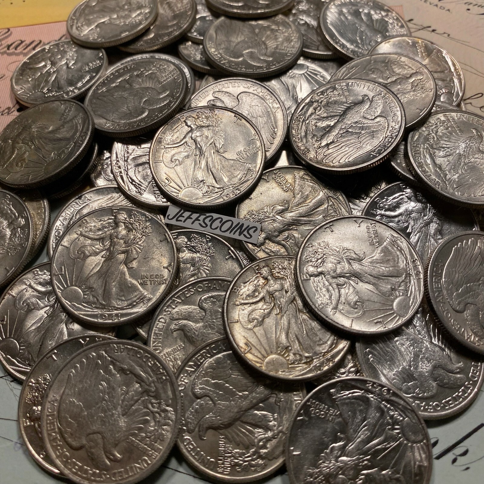 ✯ Estate Lot Walking Liberty Half Dollars ✯ AU+ About UNC MS Silver from Bag✯