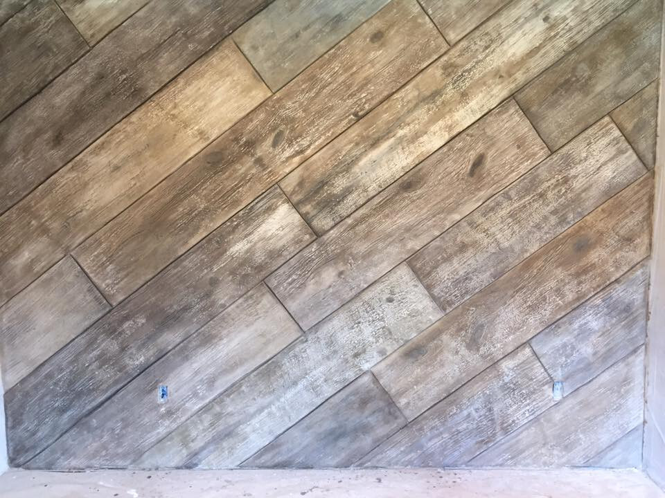 Centennial Plank | 5 pc. Decorative Concrete Stamp Set by Walttools