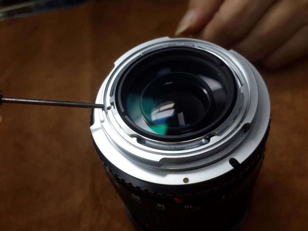 Thin Minolta MD Lens to Canon EOS serial Camera Adapter without glasses (MD-EOS)