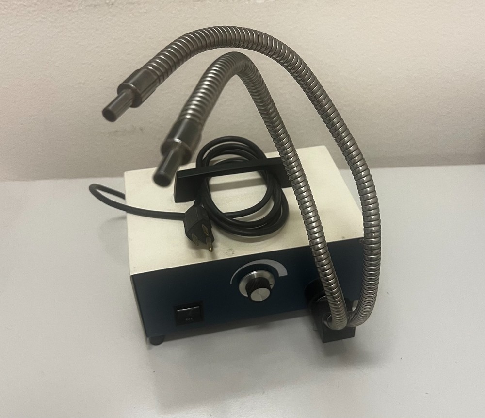 Halogen Dual Gooseneck Microscope Illuminator 115W *Good Condition *