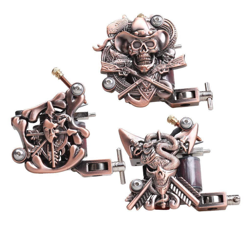 Dragonhawk Complete Tattoo Kit with Case, Beginner 91 Piece Set, Assorted