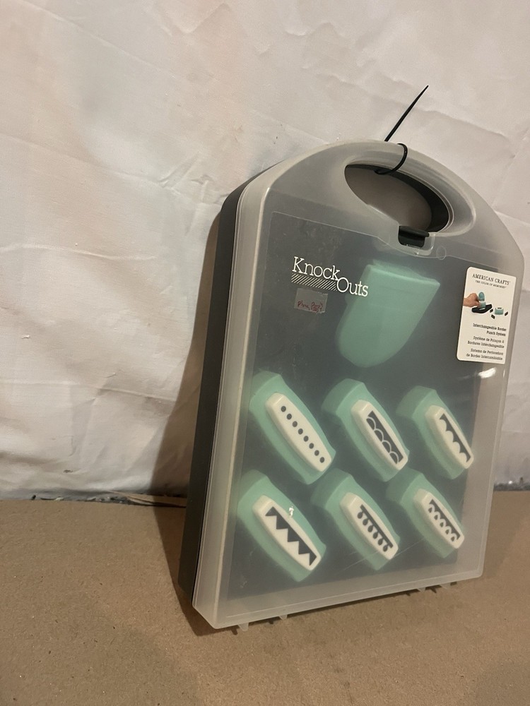 Knock Outs Interchangeable Border Punch Paper Cutter Kit New