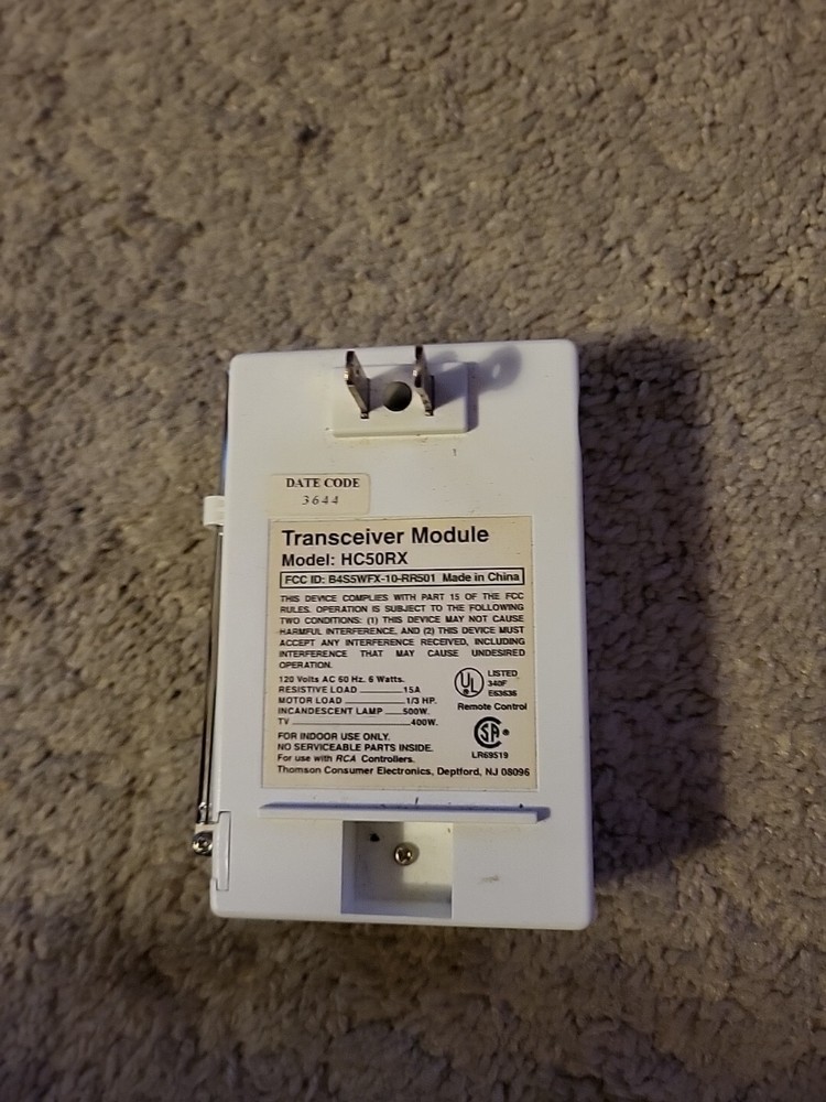 RCA HC50RX Transceiver Home Control Base Module Untested