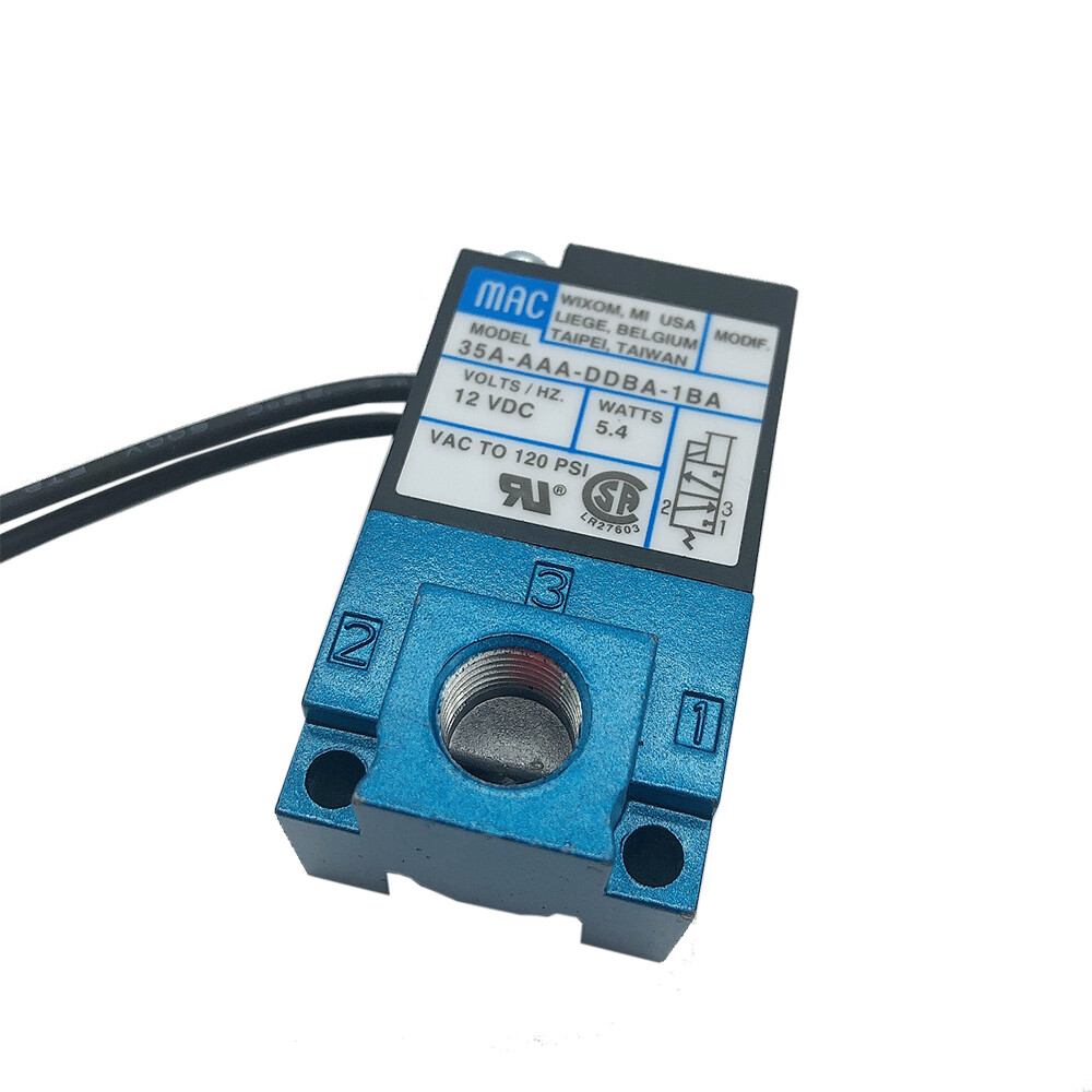 3 Port 12V MAC Electronic Boost Control Solenoid Valve W/ Brass Fittings PWM