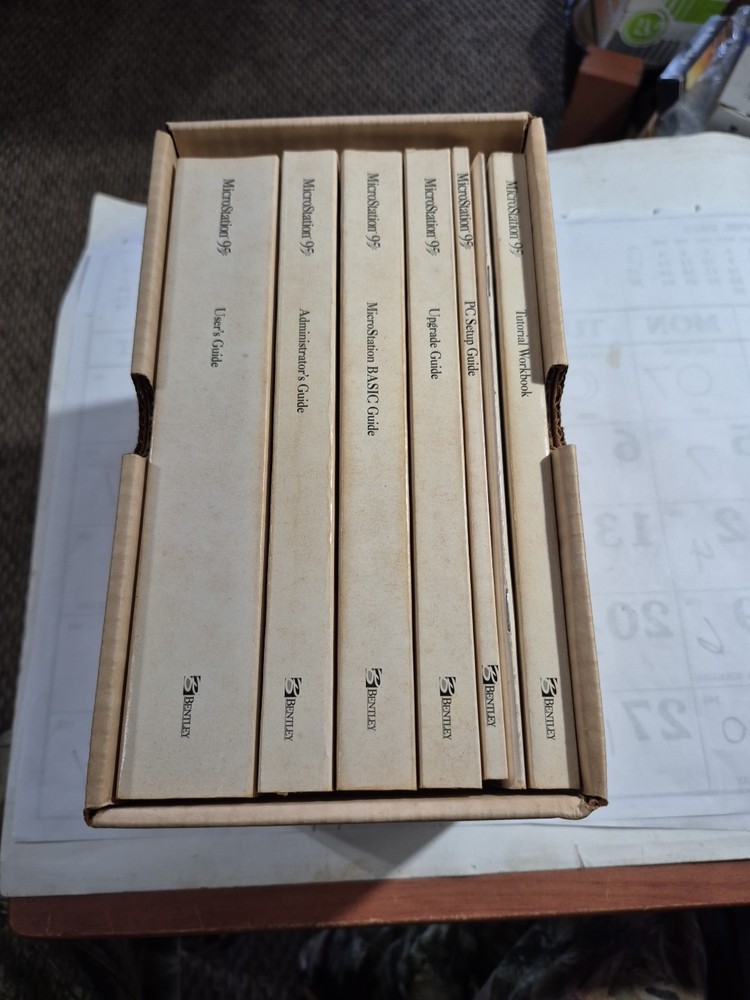 MicroStation 95 1995 PC Bentley Systems Mechanical Engineering Software Books No