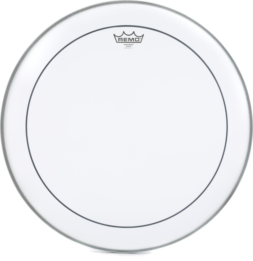 Remo Pinstripe Coated Bass Drumhead - 20 inch (2-pack) Bundle