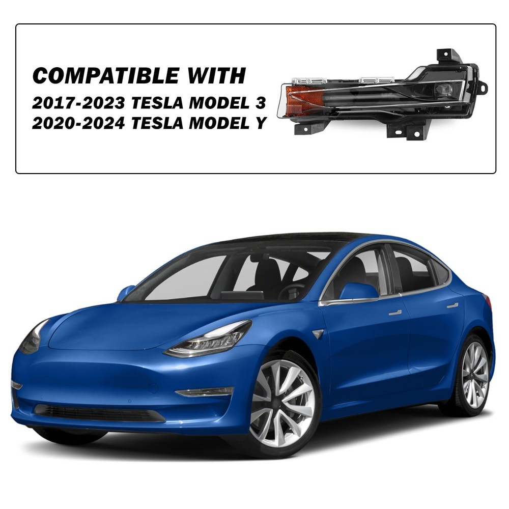 Fog Light Assembly LED DRL for Model 3 Model Y Left and Right