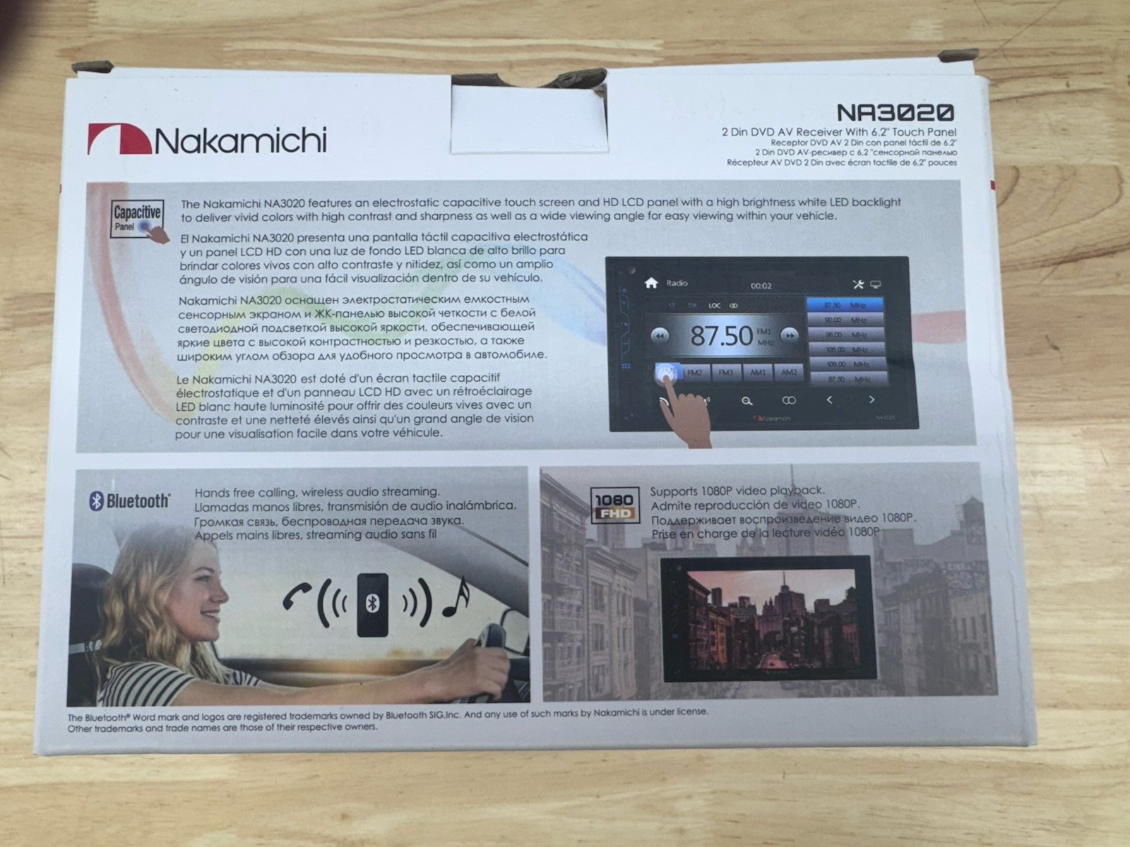 Nakamichi 2-DIN 6.2” Display & Backup Camera (NA3020/NC5L) CD DVD CAR RADIO BT